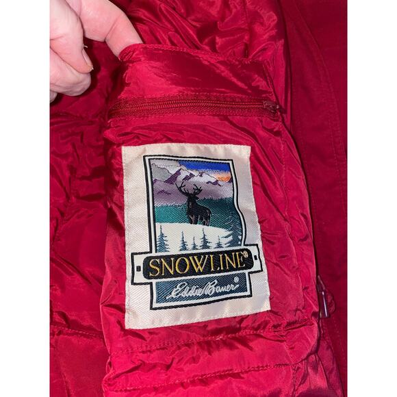 Eddie Bauer Snowline Goose Down Coat - Women's Size M - Two Way Zip - Picture 6 of 16